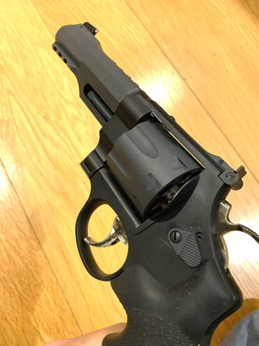 タナカS&WPC M327R8発火式モデルガン外装カスタム実銃ホーググリップ仕様最終価格_画像3