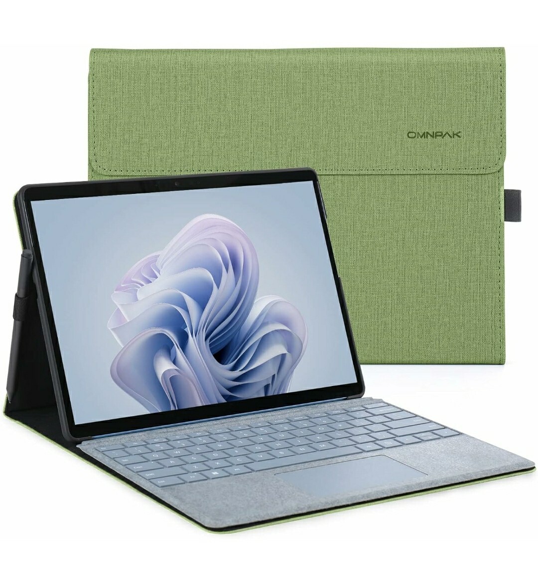 Omnpak Microsoft Surface Pro 9 2022 ケース 専用保護カバー Surface Pro 9カバー 表面内蔵保護 多視角 スタンド ケース キーボードを収納_画像1