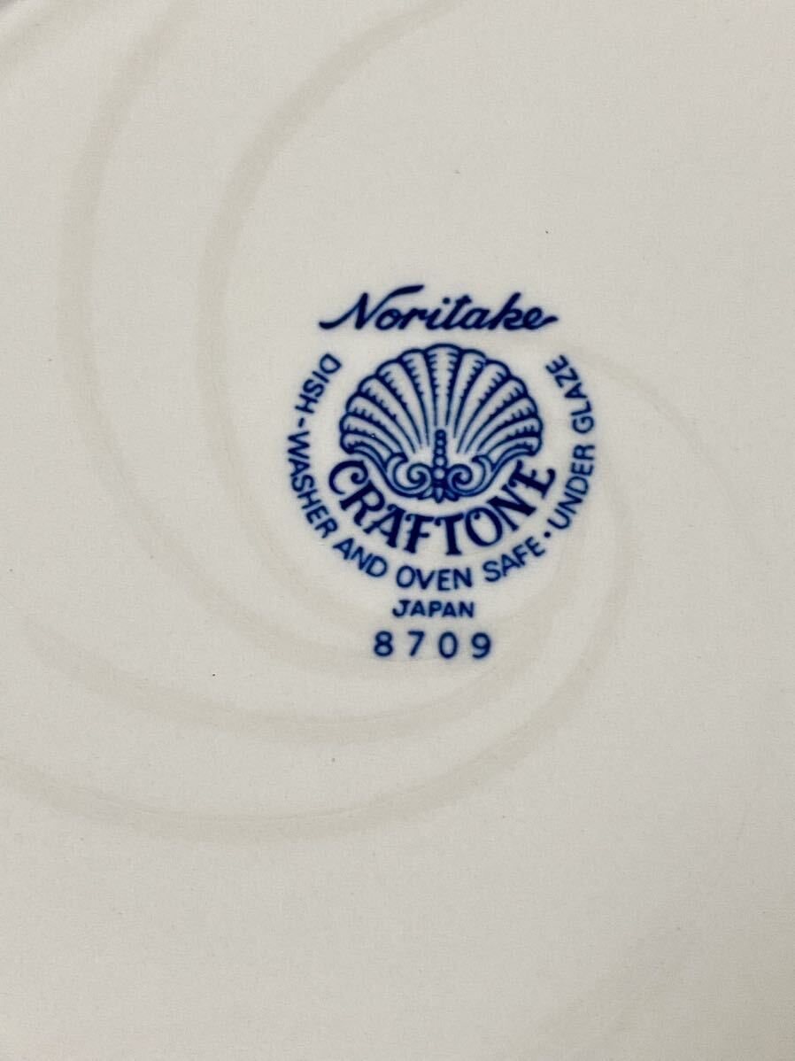 c64 Noritake ノリタケ CRAFTONE ティーポット シュガーポット ミルクポット 中皿6枚 計9点セット_画像7