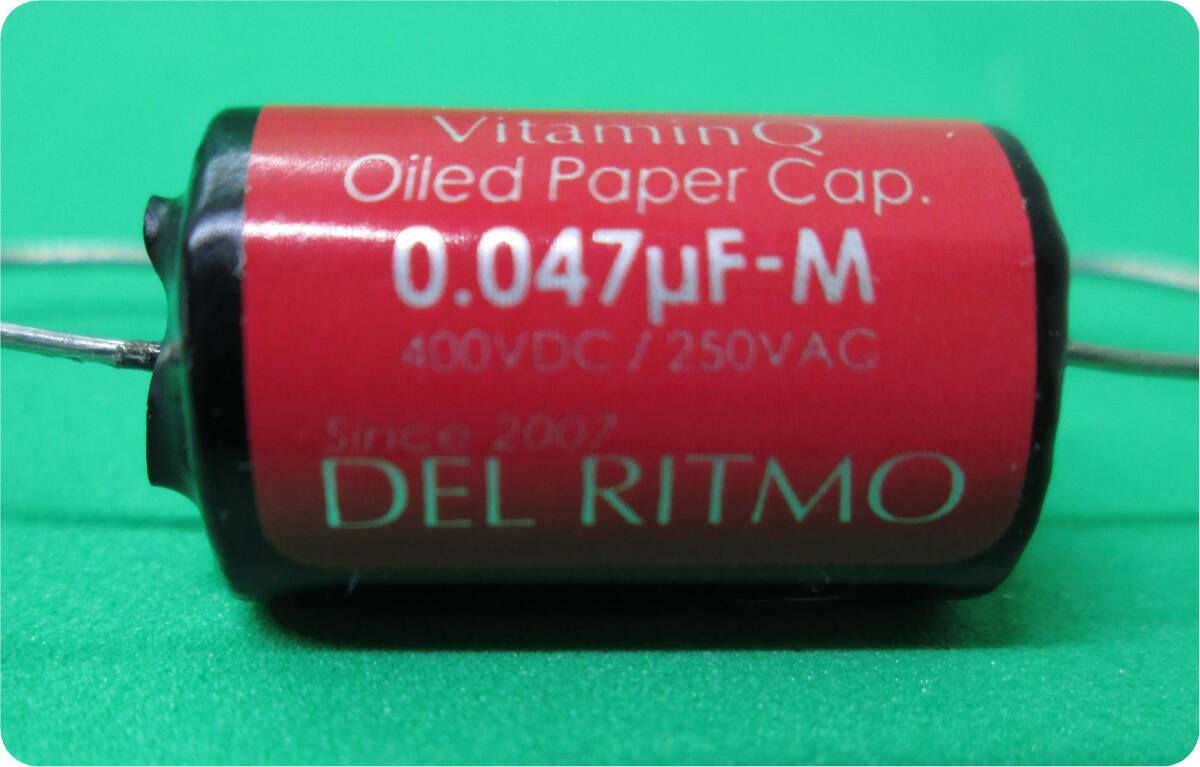 DEL RITMO-BonBon Rouge/Vitamin-Q/オイルペーパーコンデンサ/Old-type/0.047uF/400VDC/4個1組_画像2