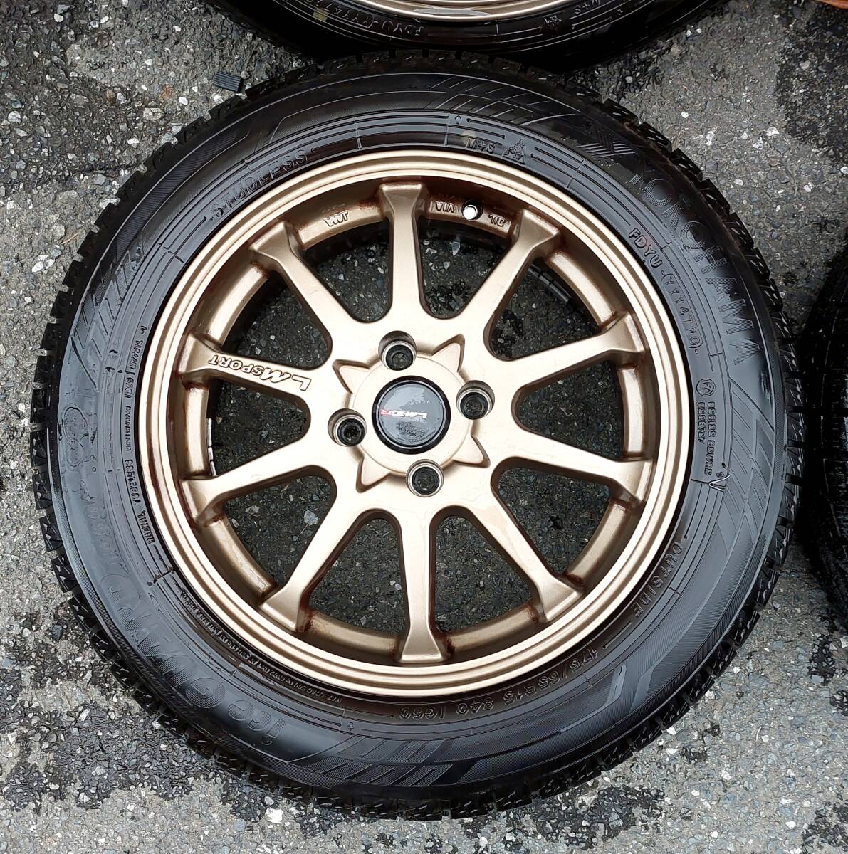 15 -inch [ studdless tires attaching ]175/65R15* Yokohama Ice Guard *6J+42*4 hole 100* bronze metallic * Fit, Vitz, aqua etc. 
