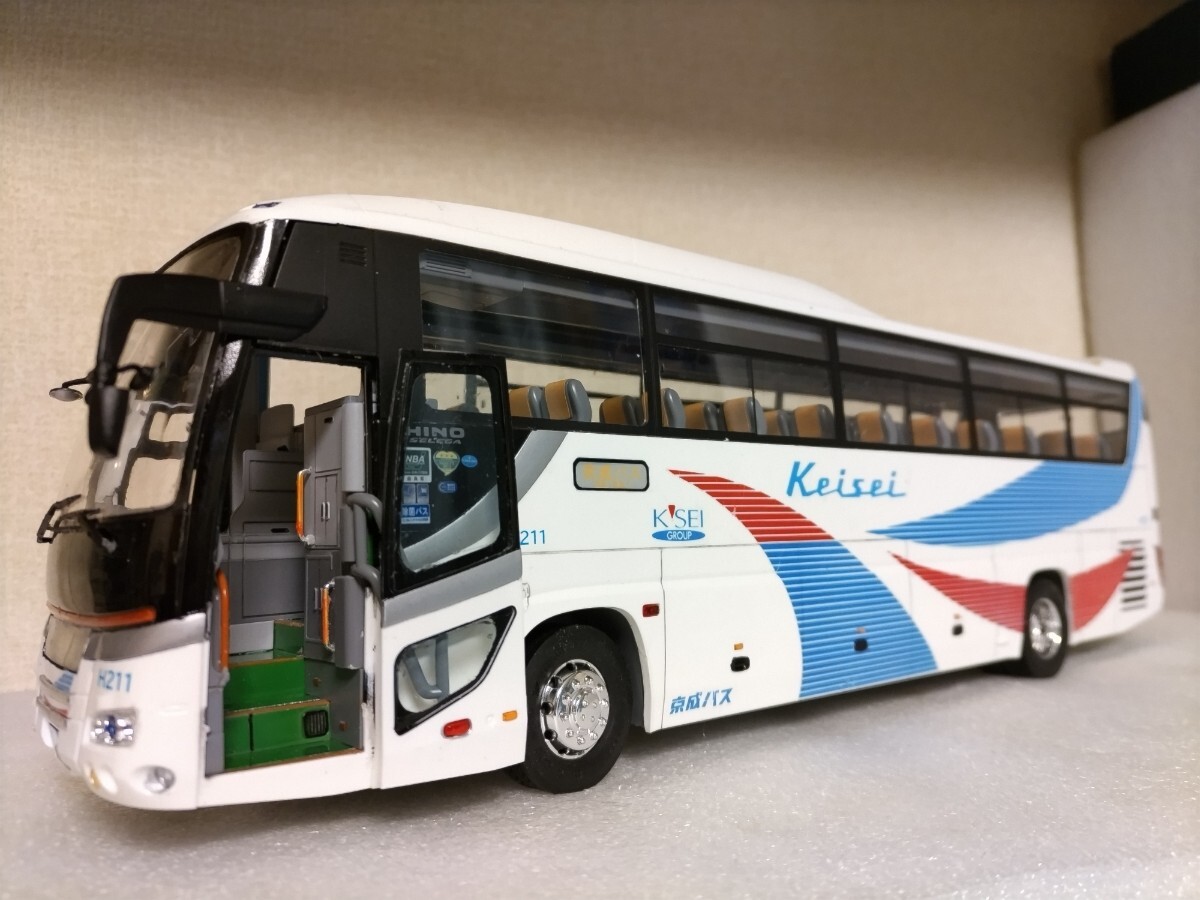 フジミ模型 1/32 京成バス仕様(日野セレガスーパーハイデッカ)素人組立品