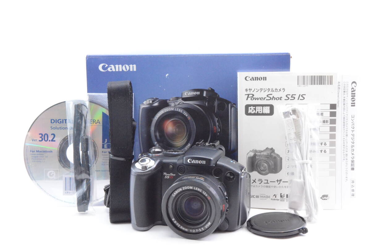 【元箱付き】Canon キャノン PowerShot S5 IS 単三電池使用 光学美品 コンパクトデジタルカメラ ＃K1172403002Y