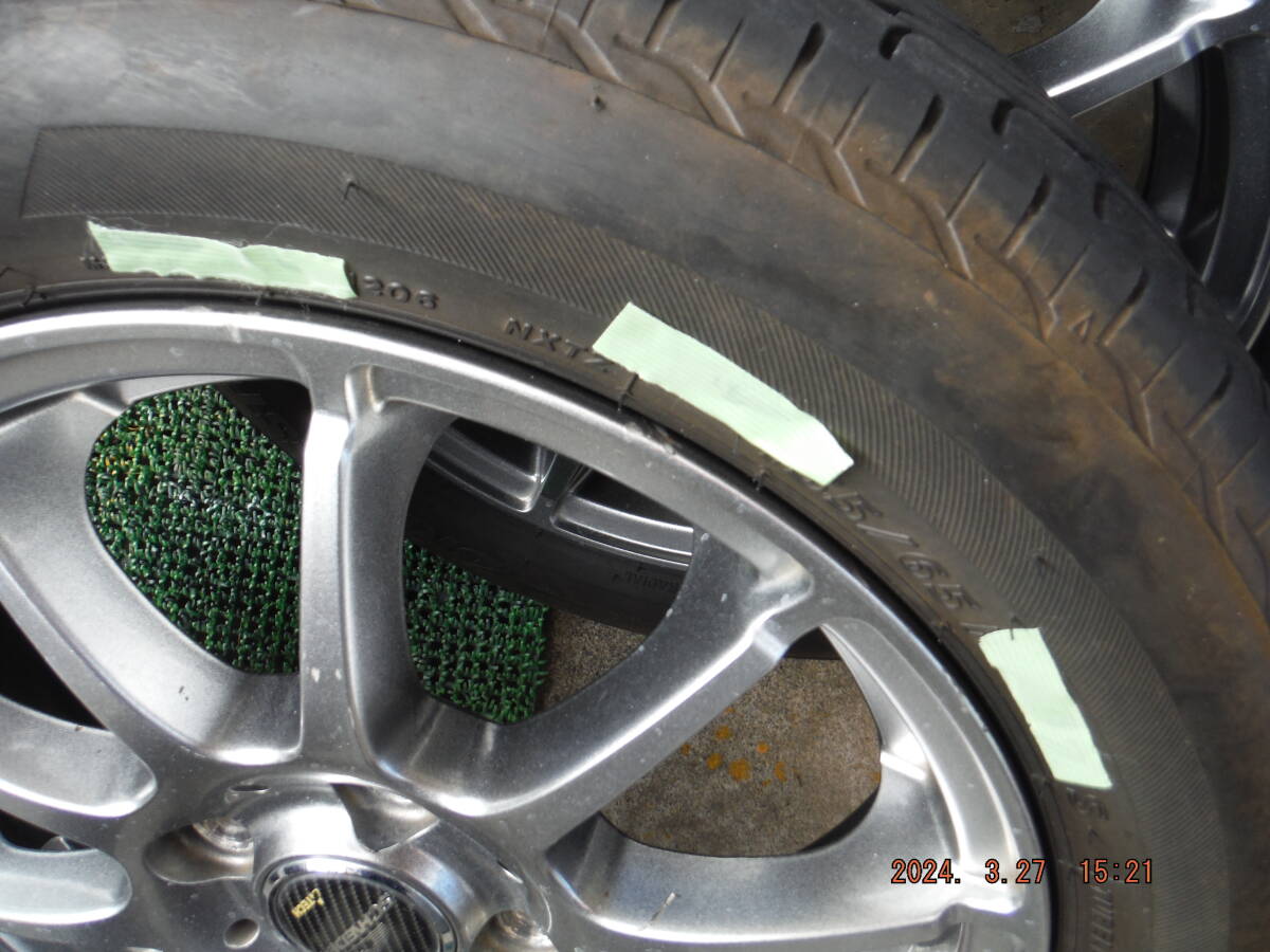 BRIDGESTONE NEXTRY 155/65R14 ラジアルタイヤ＆ホイール 4本セット の画像7