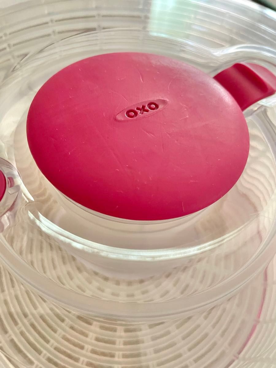 OXO オクソー　サラダスピナー　小　ピンク　水切りザル