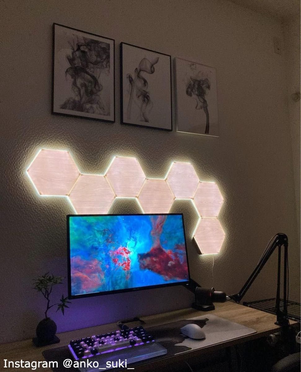 Nanoleaf エレメンツ ヘキサゴン スターターパック スマートライト 木目調 インテリア照明 LED 