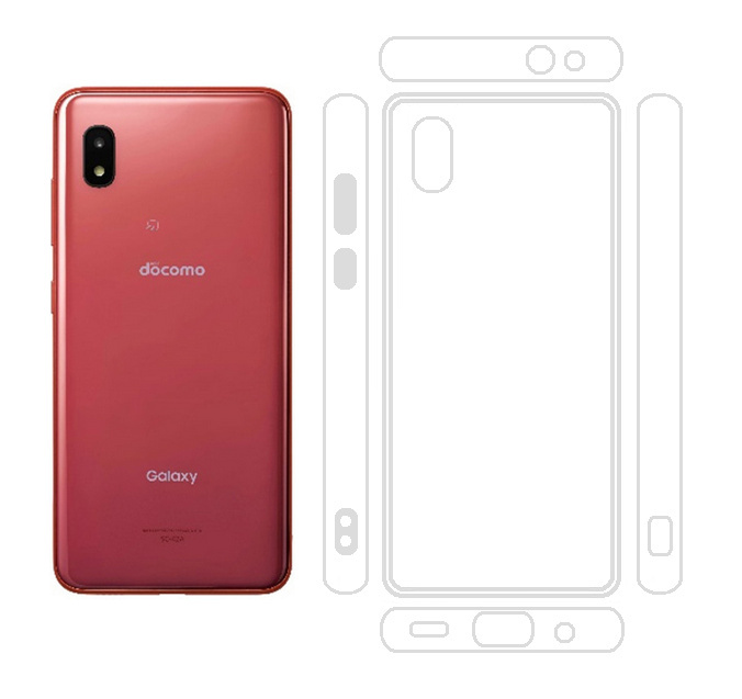 ２個 Galaxy A21 SC-42A SCV49 / A20 SC-02M SCV46 透明 ソフト TPU ケース_画像2