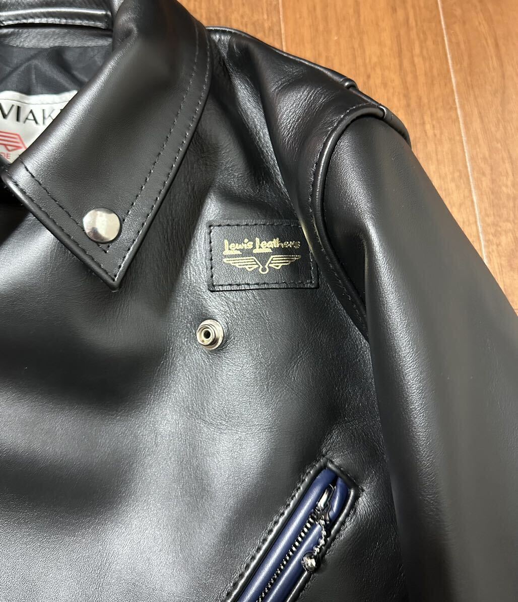 38 Lewis Leathers ルイスレザーズ レザージャケット 441T TIGHT FIT CYCLONE サイクロン ホースハイド 藤原ヒロシ fragment AFFA ルイス_画像2