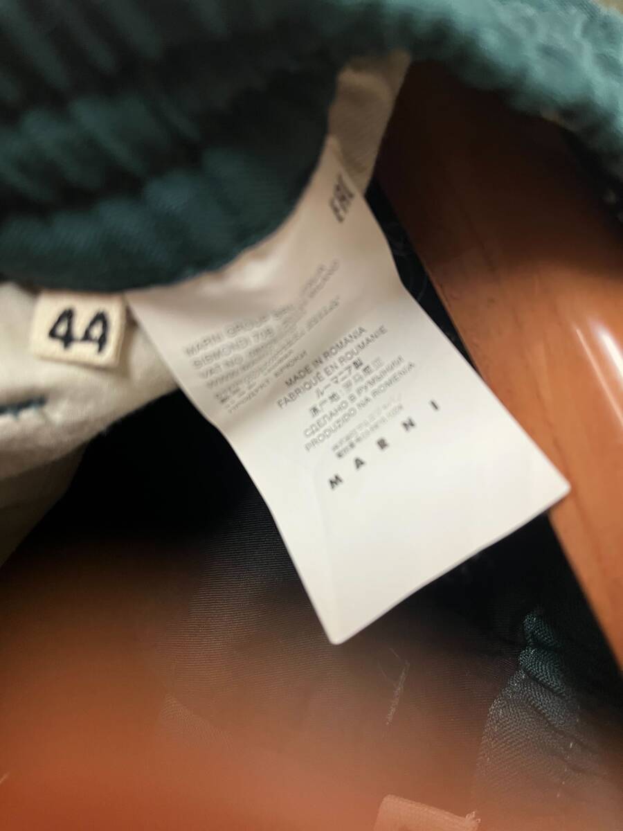 【激レア！！】MARNI マルニ スラックス パンツ ズボン グリーン 緑 44サイズの画像4