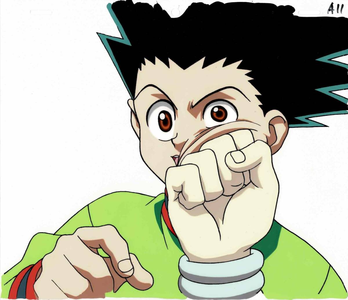 HUNTER×HUNTER ハンターハンター ゴン ヒソカ(手) セル画 背景画 HUNTER×HUNTER ハンターハンター ゴン ヒソカ(手) セル画 背景画