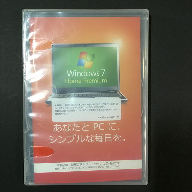 ジャンク：Ｗｉｎｄｏｗｓ７　Ｈｏｍｅ　Ｐｒｅｍｉｕｍ　３２ビット　ＤＳＰ版_画像1