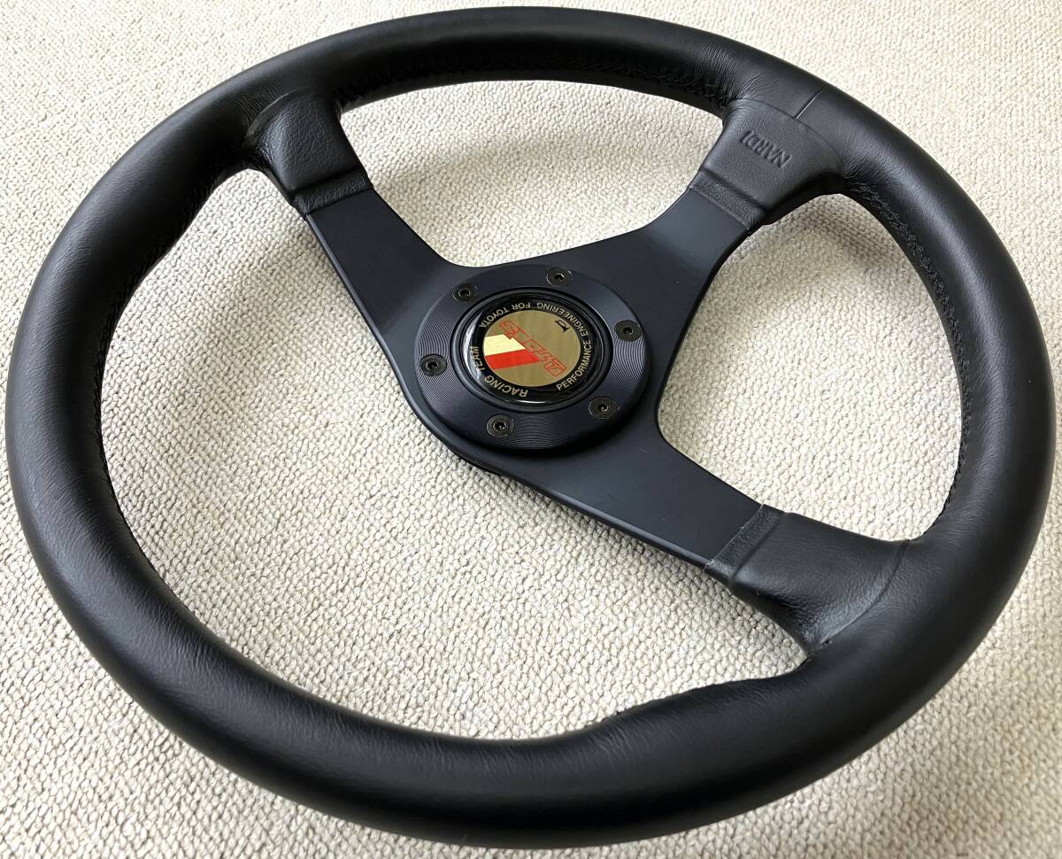 [ super-beauty goods ]NARDI Nardi steering wheel 35cm TOM*S TOM`S horn button / Toyota /TRD/GR/AE86/KP61/ST20/SW20/JZX100/ Corolla /MOMO/ Momo 