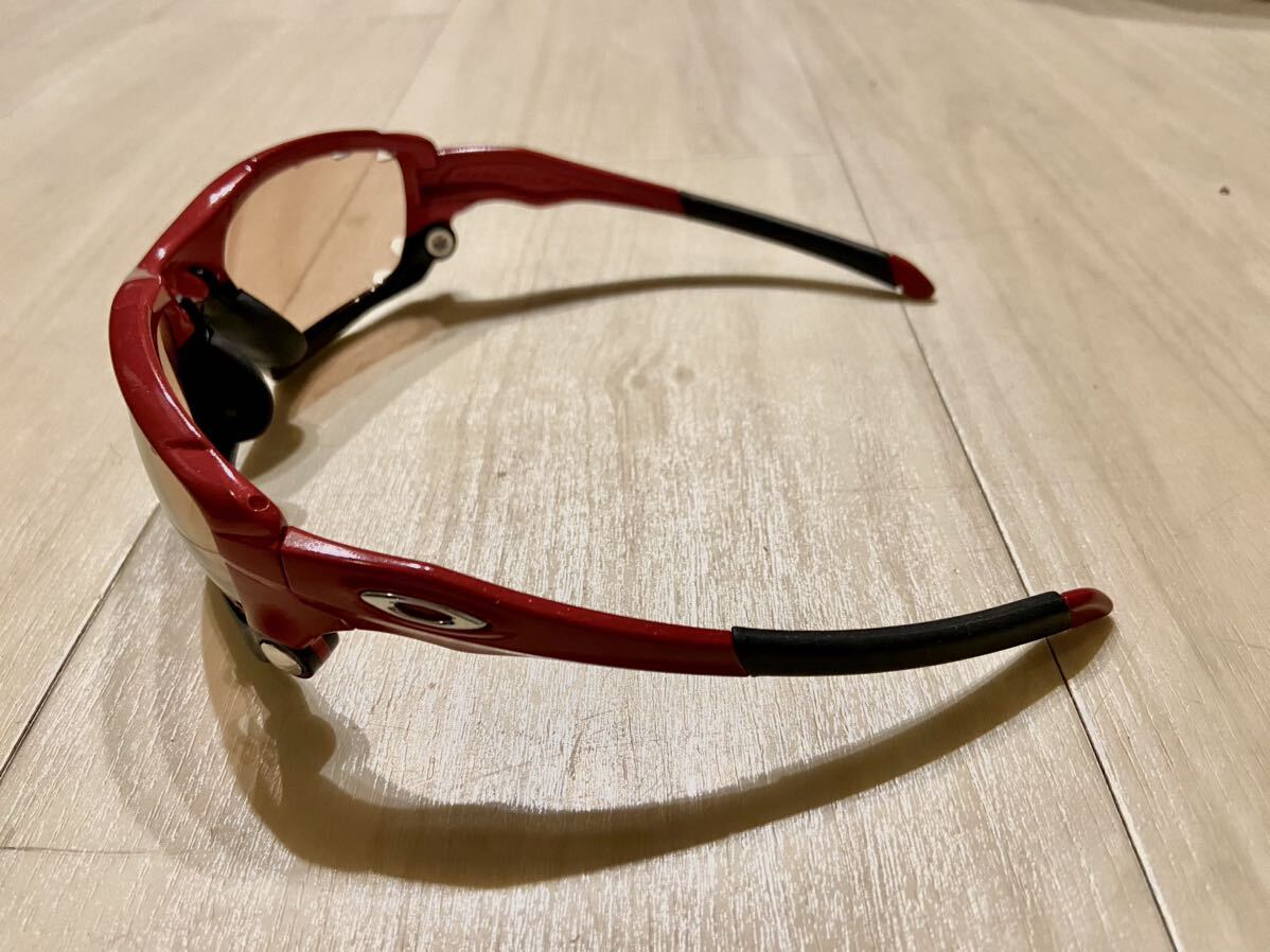 OAKLEY JAWBONE メタリックレッド JAWパーツカラーカスタム品 廃盤 VR50調光レンズ 替クリアレンズ ケース付 中古美品 RACING JACKET