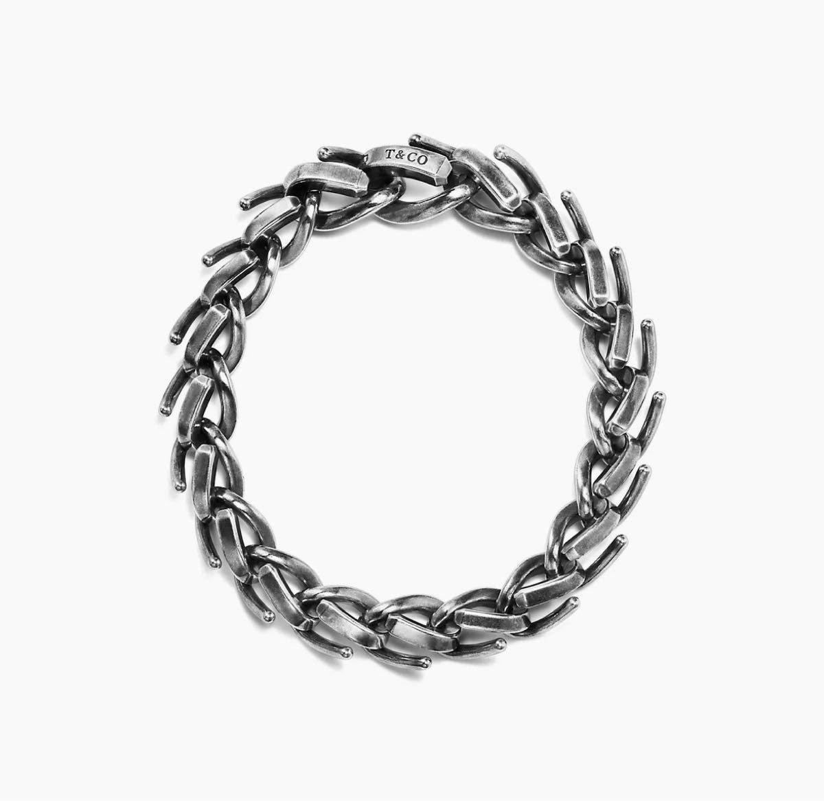 Tiffany フォージ ミディアムリンクブレスレット いぶし仕上げ Tiffany フォージ ミディアムリンクブレスレット いぶし仕上げ