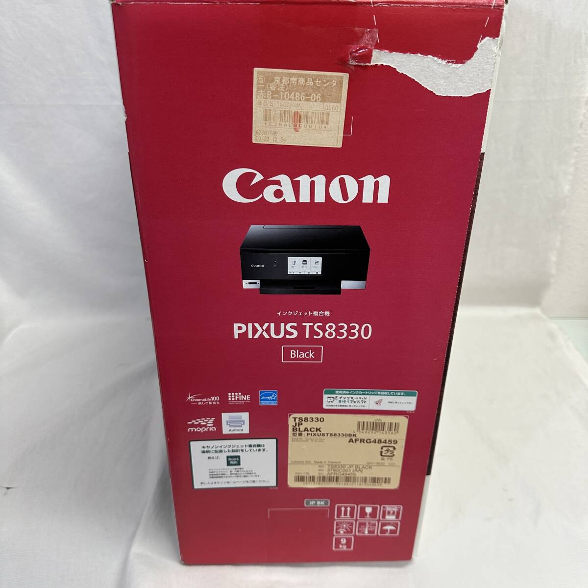 【動作確認OK・総印刷枚数128枚】　Canon　キャノン　PIXUS　TS8330　ピクサス　ブラック　インクジェット複合機　プリンター　外箱付き_画像9