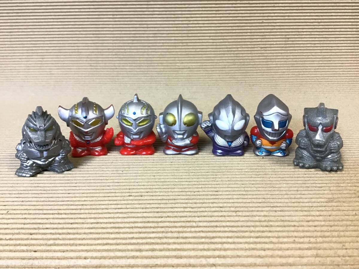 k88】指人形 チョロじゅう まとめて16点 ソフビ ゴジラ キングコング ベビーゴジラ 怪獣 ウルトマン チョロ獣 おもちゃ レトロ 当時物_画像2