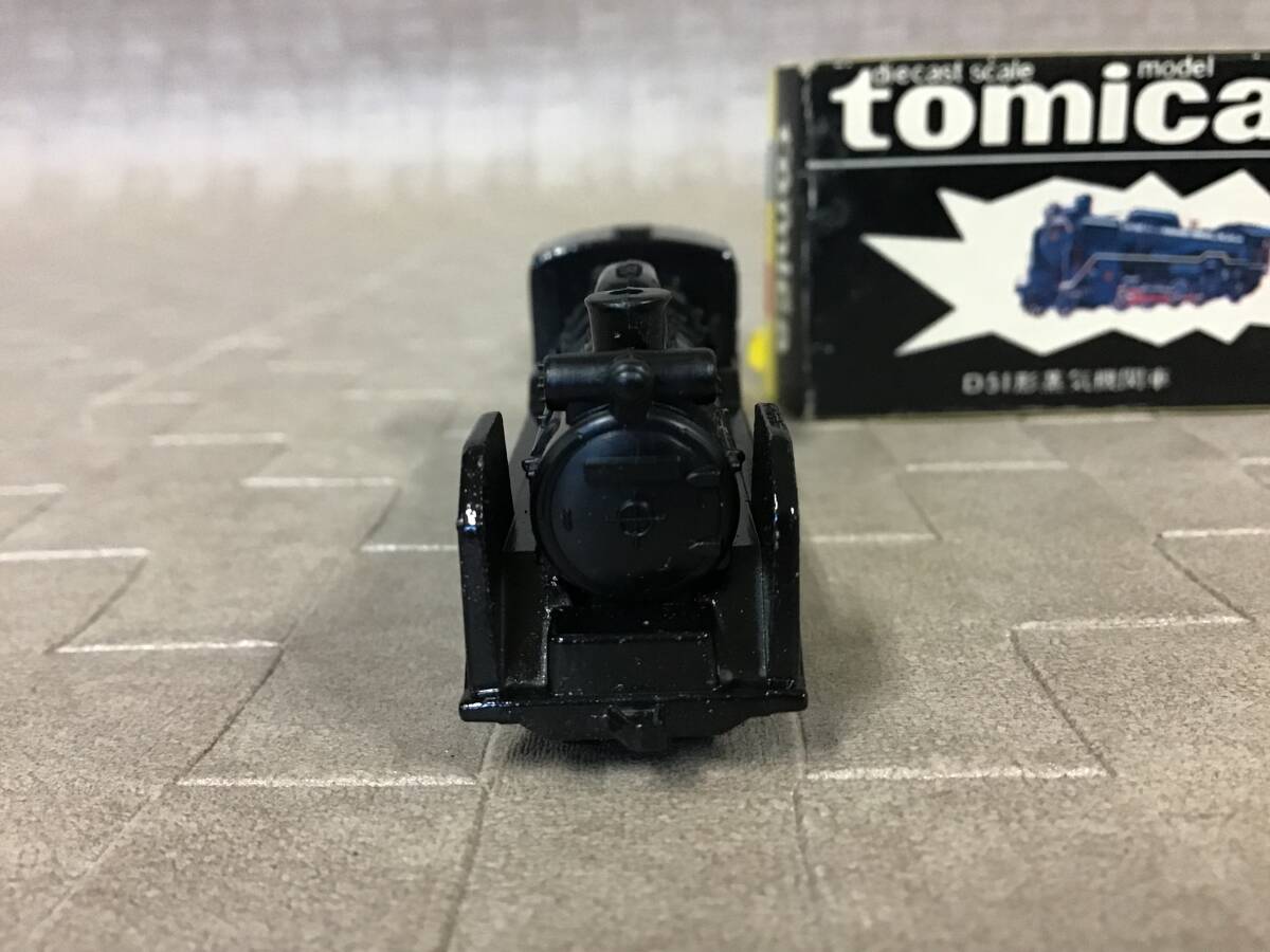 t104】tomica トミカ No.104 D51形蒸気機関車 日本製 ミニカー 当時物 レトロ ヴィンテージ 黒箱_画像2