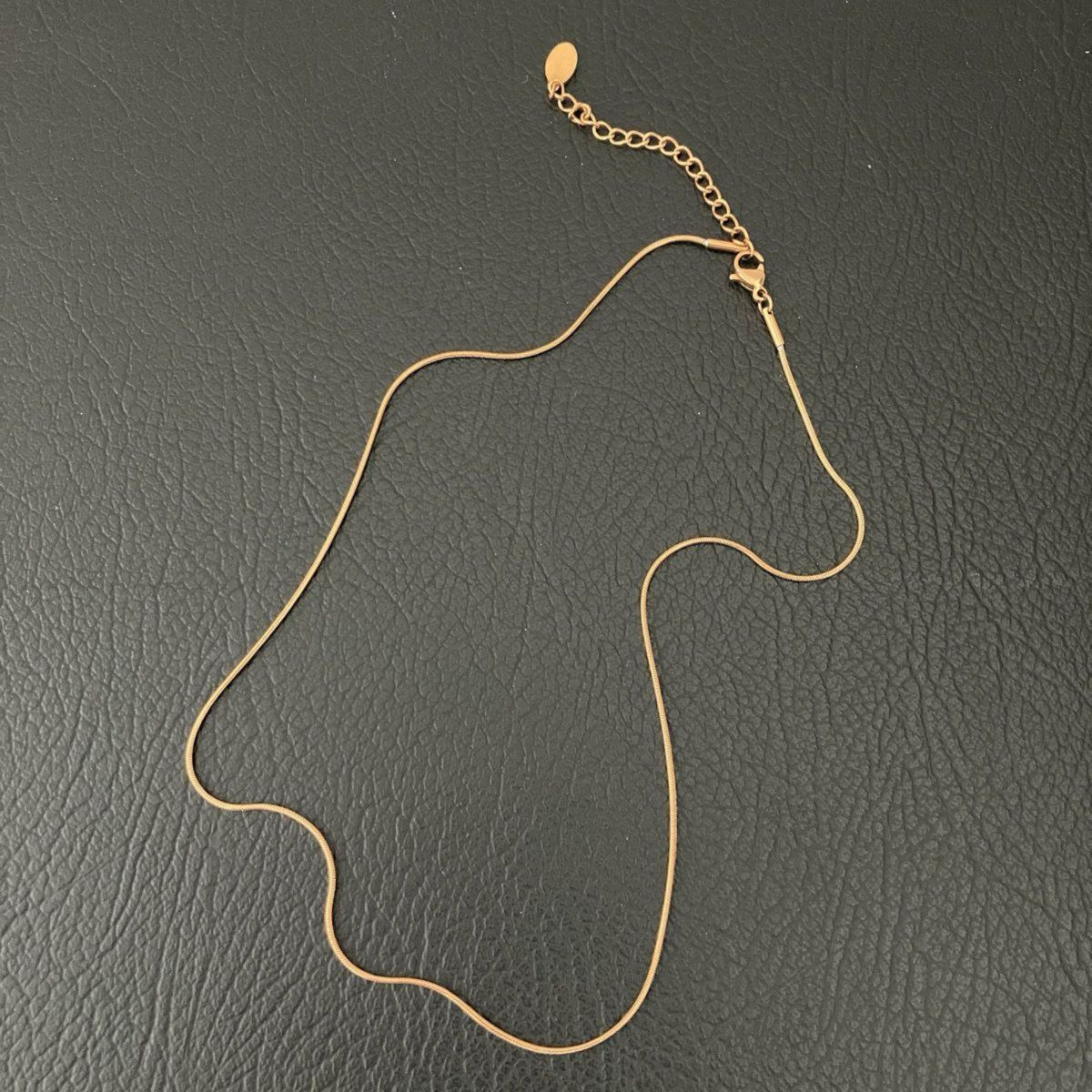 IRIEBEACH【#lufine】1mm snake choker necklace ピンクゴールド