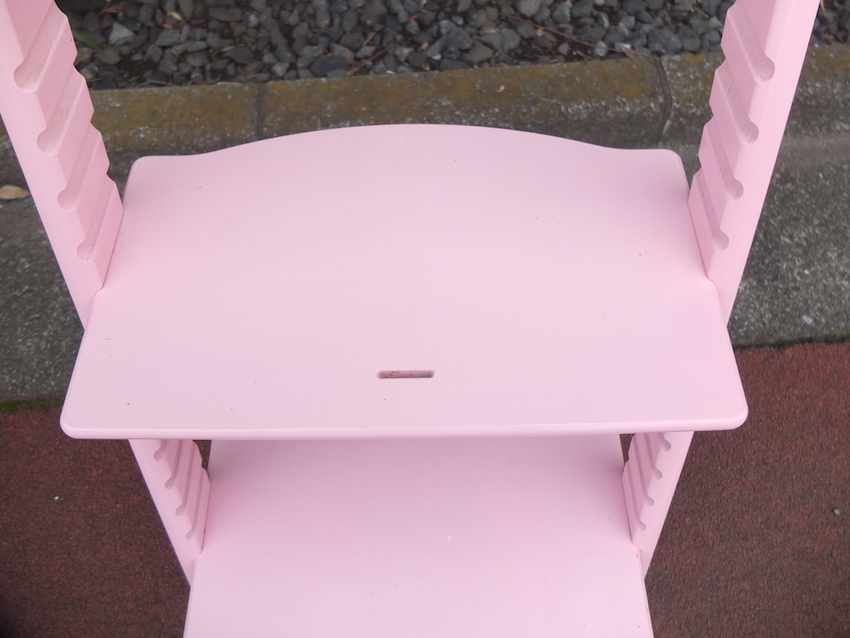 STOKKE Tripp Trapp Chair 高さ調整チェア ストッケ ペール系ピンク チャイルドチェア トリップトラップ チェア 子供椅子 ベビーチェア_画像4