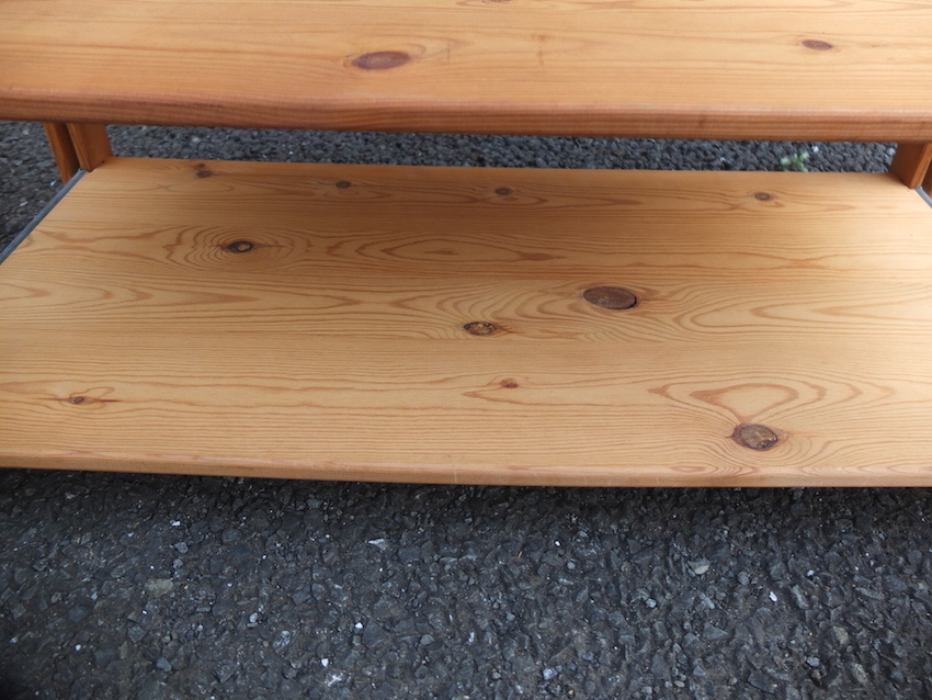 MUJI 無印良品 旧パイン材 ユニットシェルフ 3段 木製シェルフ 棚 サイドボード ラック ※直接引き取り可能商品_画像5