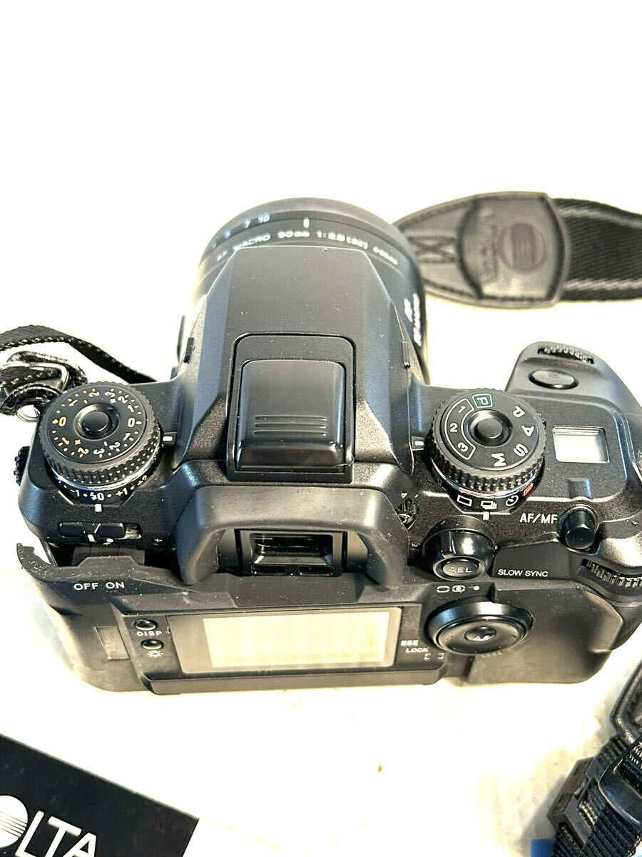 MINOLTA a-7 デジタル一眼レフカメラ / レンズ AFマクロ 50mm F2.8 ジャンク (B3503)_画像5
