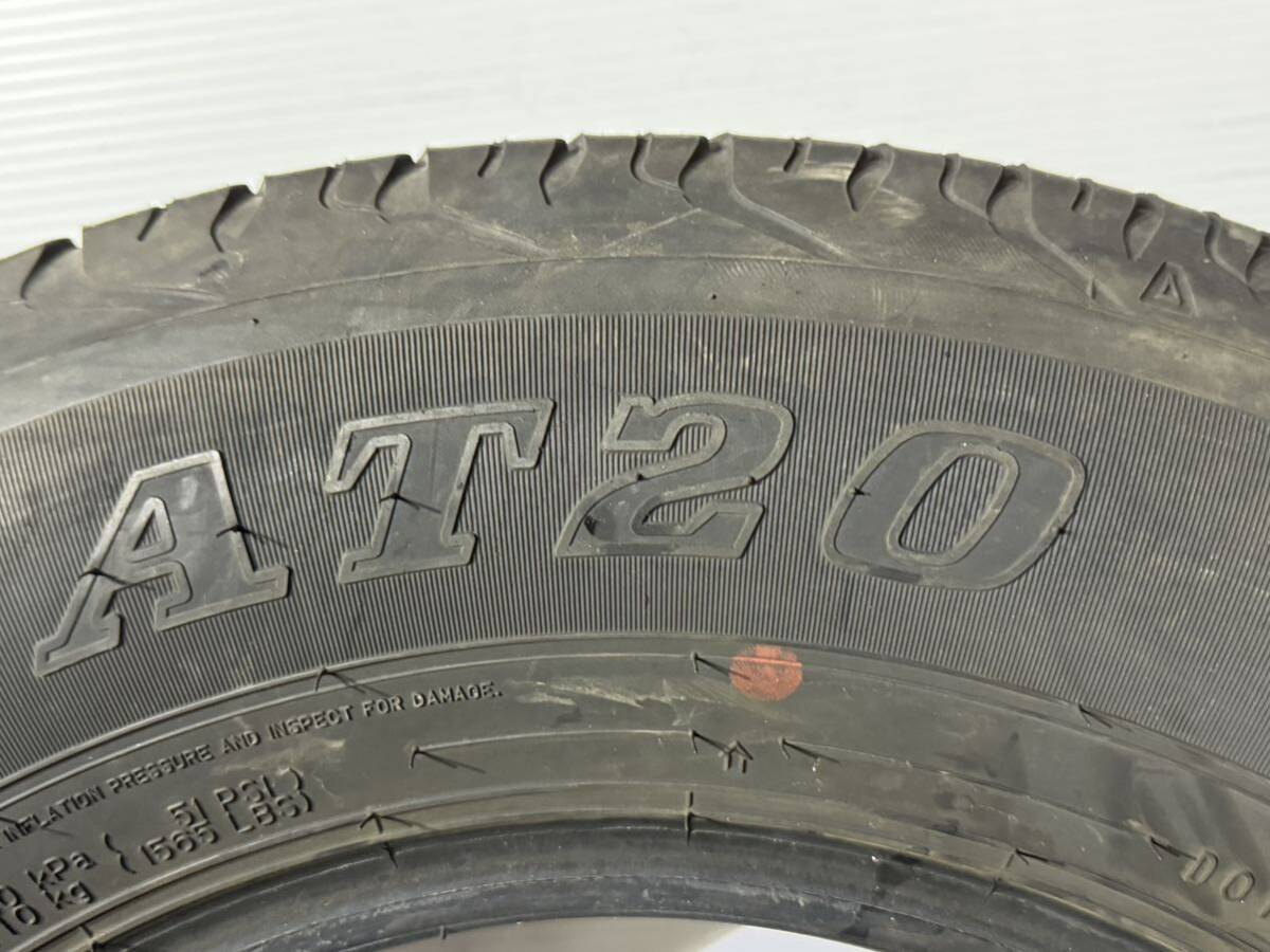 送料無料　A488 2022製　DUNLOP AT20 GRANDTREK 195/80R15 96S 中古　ノーマルタイヤ　4本セット 7分山_画像8