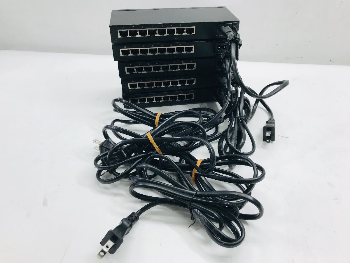 中古動作品5個セットIO DATA Gigabit対応8ポートスイッチングハブ ETG-ESH08NBの画像2