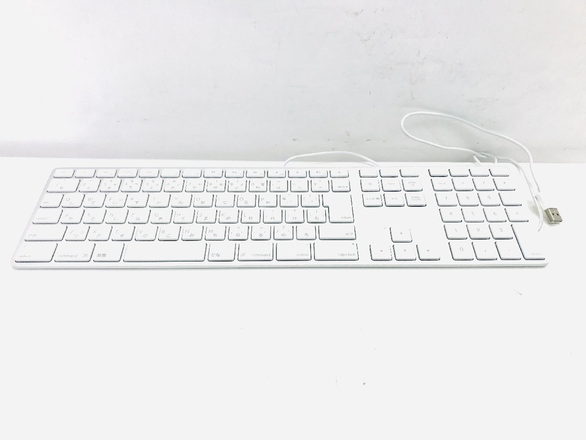 中古動作品Apple Keyboard マック 純正 USBキーボード  A1243の画像1