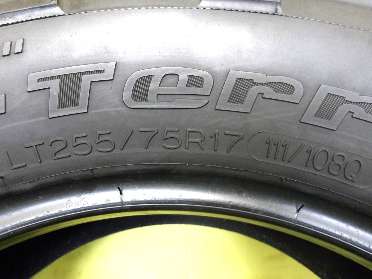 11784 新品 同様 1本 LT 255/75R17 111/108Q BFグッドリッチ マッドテレーン T/A KM2 2020年製 バリ山 255 75 17 255-75-17 255/75/17_画像2