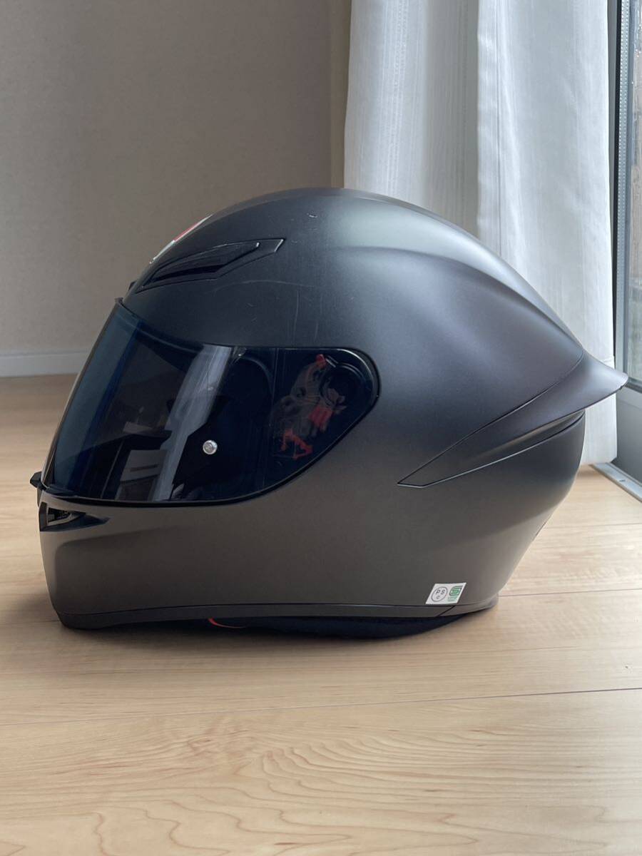 AGV エージーブイ 【 Mサイズ 】 K1 AGV マットブラック アジアンフィット フルフェイスヘルメットの画像3