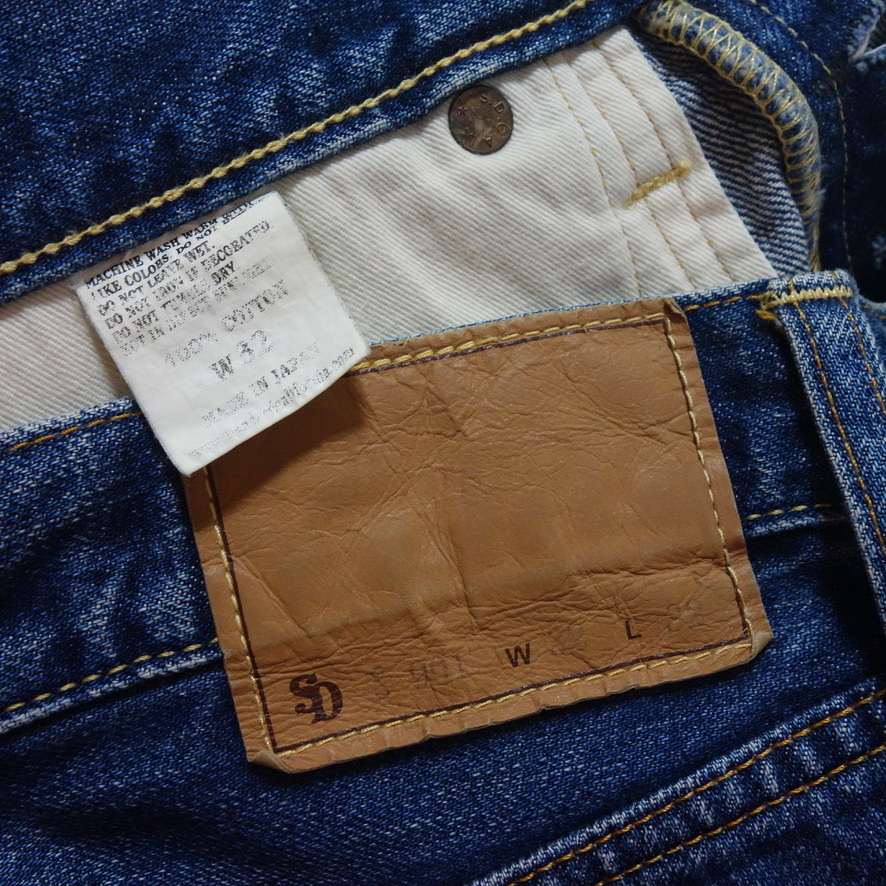 【STANDARD CALIFORNIA スタンダードカリフォルニア デニムパンツ S901 W32】SD 5Pocket Denim Pants インディゴ染め_画像6