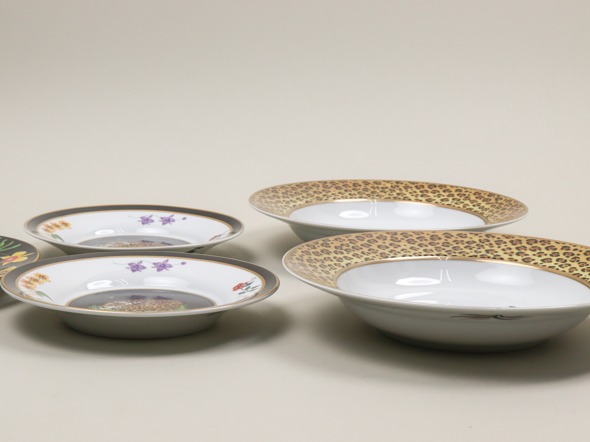 nQRM リンチェイス LYNN CHASE アマゾニアンジャガー プレート 5枚 デザート皿 スープ皿の画像3