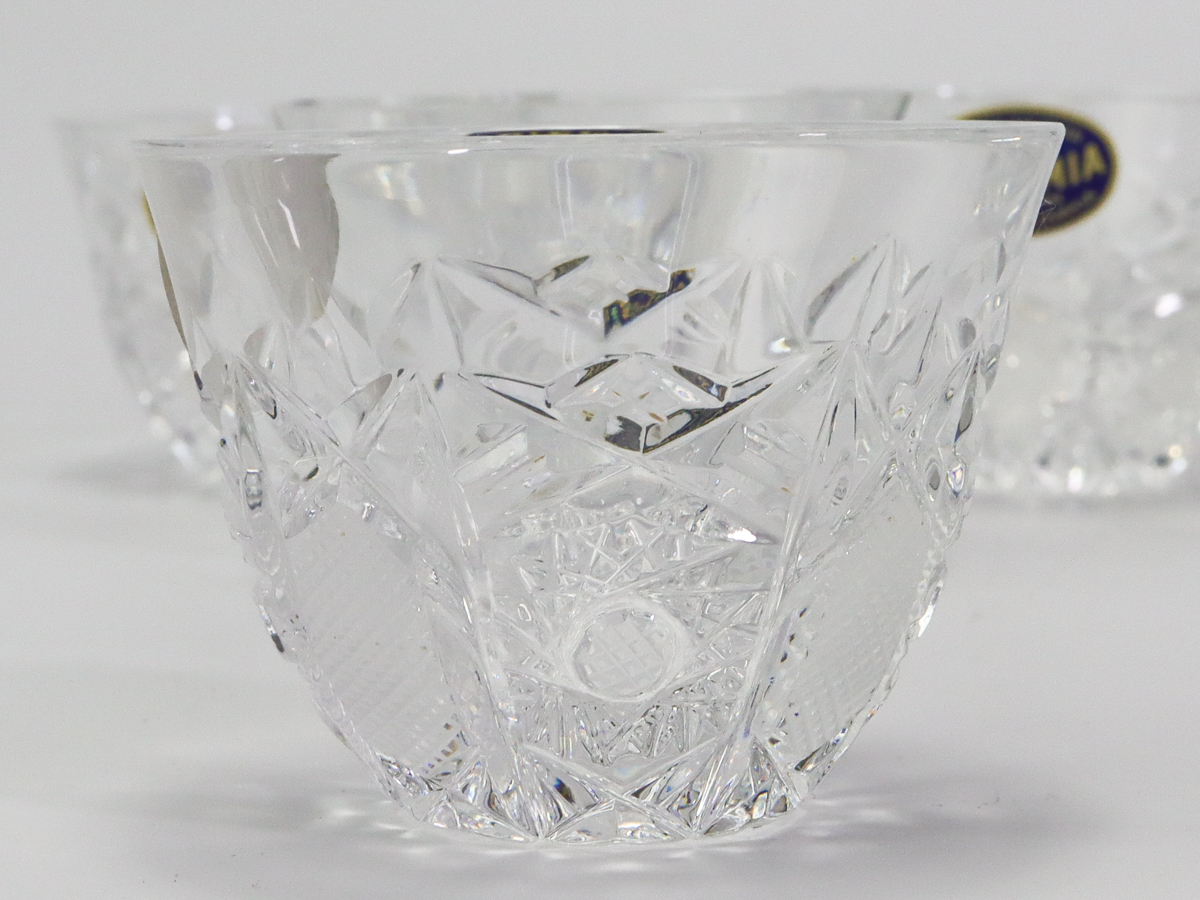 ボヘミア グラスセット 6客 ウイスキーグラス リキュール ぐい呑み 箱付き 未使用の画像1