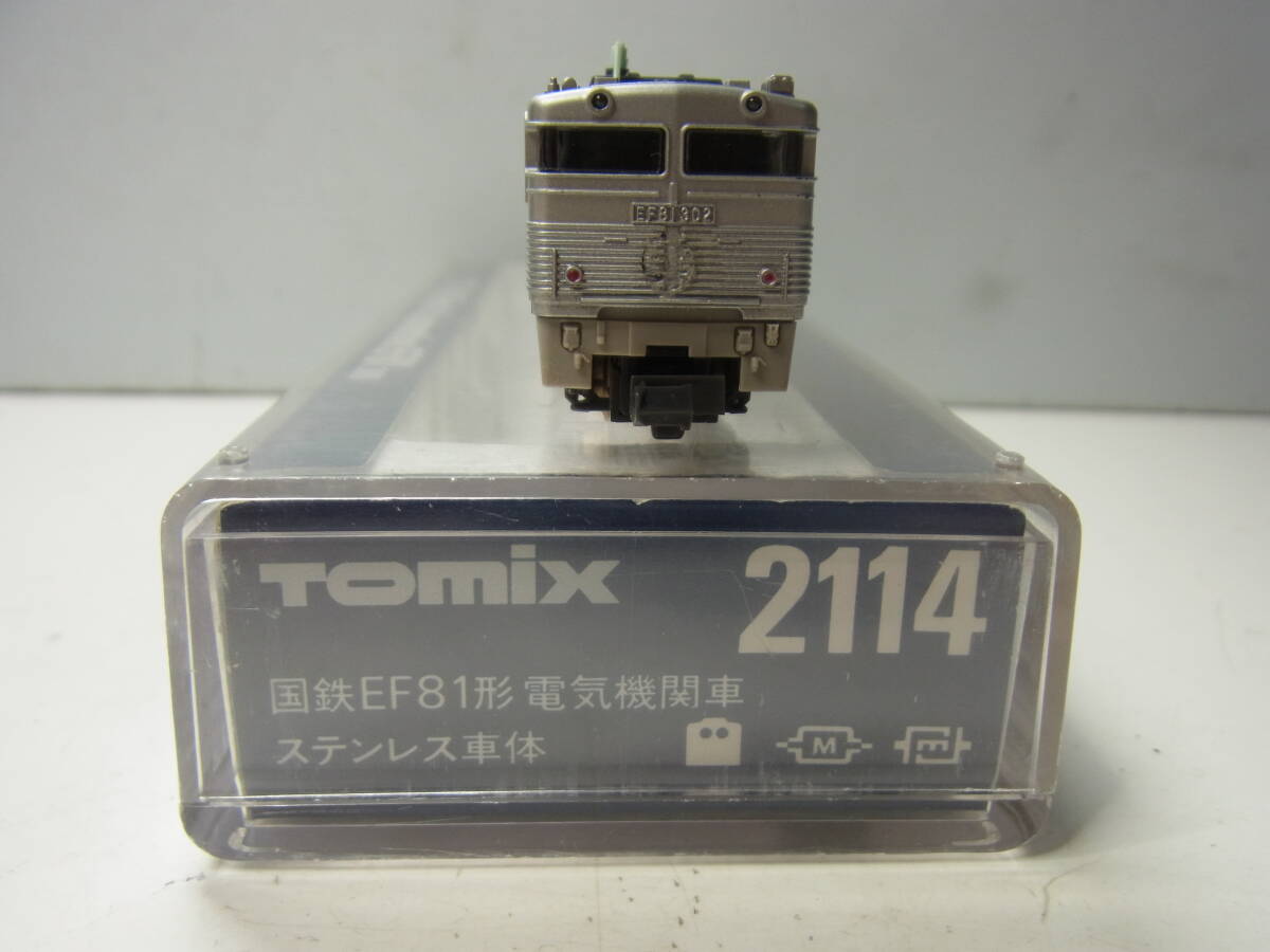 2403　トミックス　2114　国鉄EF81形　電気機関車　ステンレス車体　動品_パンタグラフ欠品