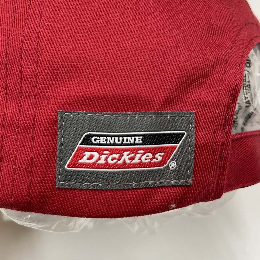 未使用品 Dickies レッド キャップ メンズ レディース カジュアル アメカジ アウトドアキャンプ ゴルフ ワッペン ロゴ 刺繍 ディッキーズの画像6