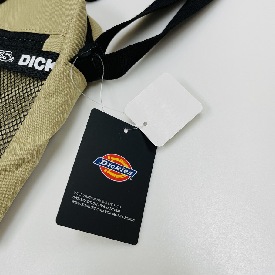 未使用品 Dickies ベージュ ショルダーバッグ メンズ レディース ストリートカジュアル ナイロンフェスアウトドア ロゴテープ ディッキーズ_画像3