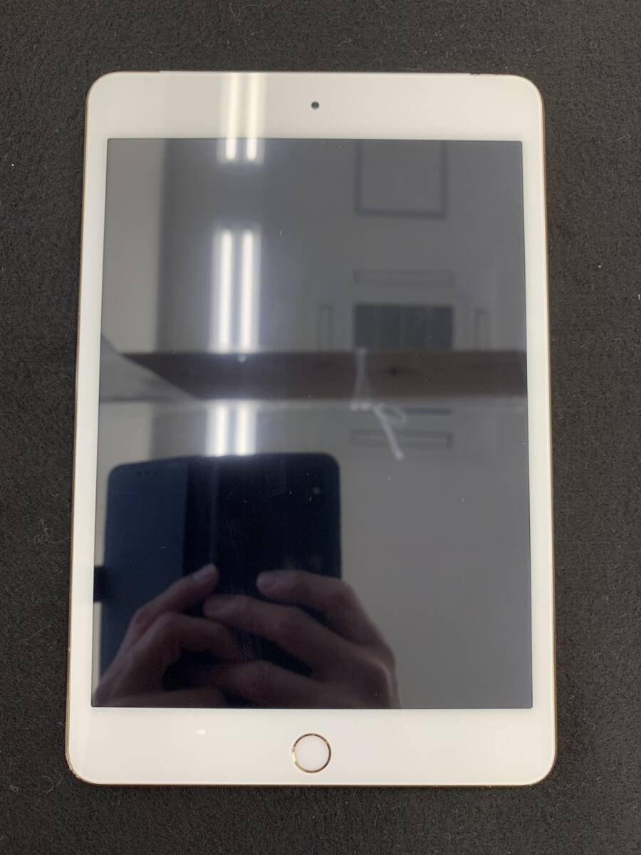 【中古】Apple iPad mini4 wifi セルラーモデル A1550 Applestore -判定 128GB ゴールド 動作良好【1円スタート】_画像2