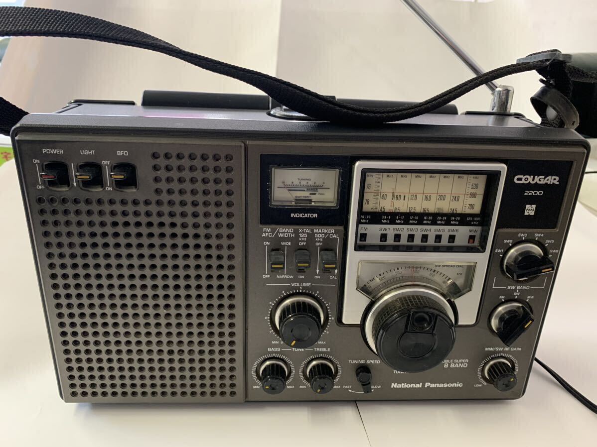 National Panasonic COUGAR RF-2200 ナショナル パナソニック クーガー ラジオ 音声 電波 動作確認済み_画像3