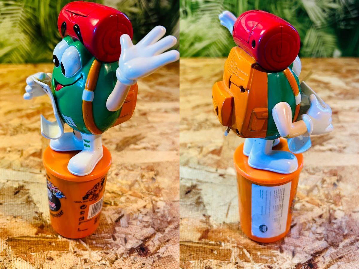 00' vintage M&M's backpacking traveler Chocolate Dispenser◇ビンテージエムアンドエムズディスペンサー◆当時◇advertisingMARS◆美品_画像6