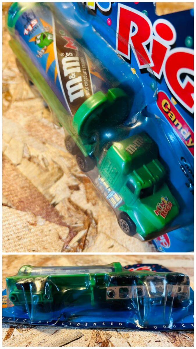 90' vintage M&M's Minis Rigs Candy Carriers ◇GREEN◆ビンテージエムアンドエムズキャンディキャリートレーラーミニカー◇USA企業レア_画像10