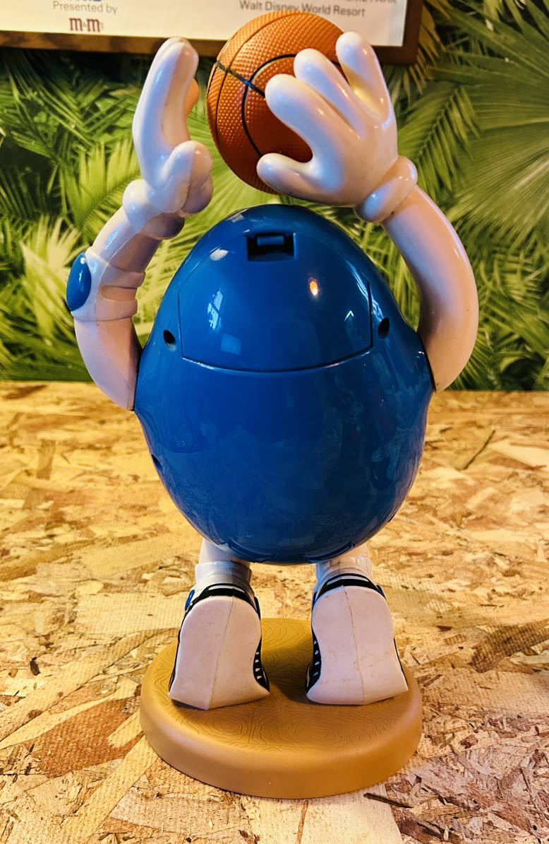 90' vintage M&M's SPORTS Chocolate Dispenser◇basketball◆ビンテージエムアンドエムズディスペンサー◆バスケ◇当時◇マスコット_画像4