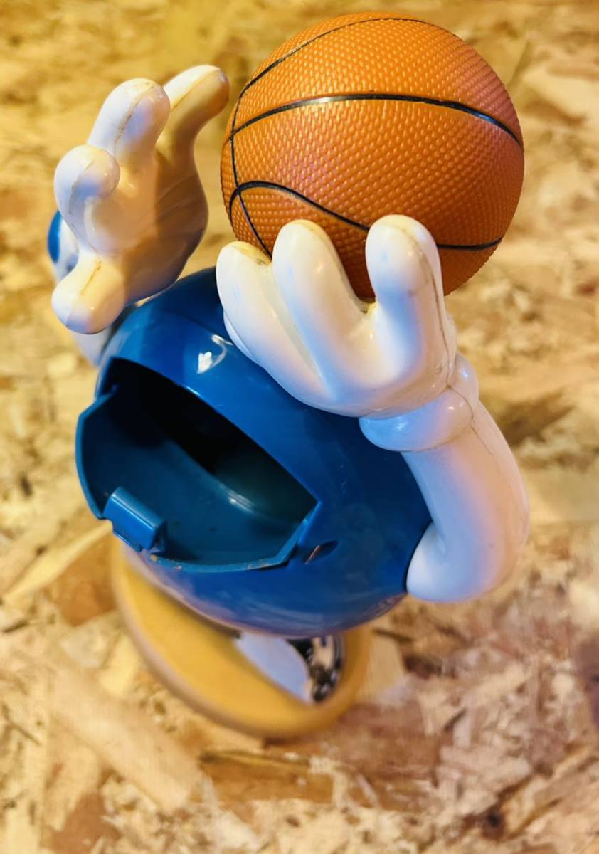 90' vintage M&M's SPORTS Chocolate Dispenser◇basketball◆ビンテージエムアンドエムズディスペンサー◆バスケ◇当時◇マスコット_画像8