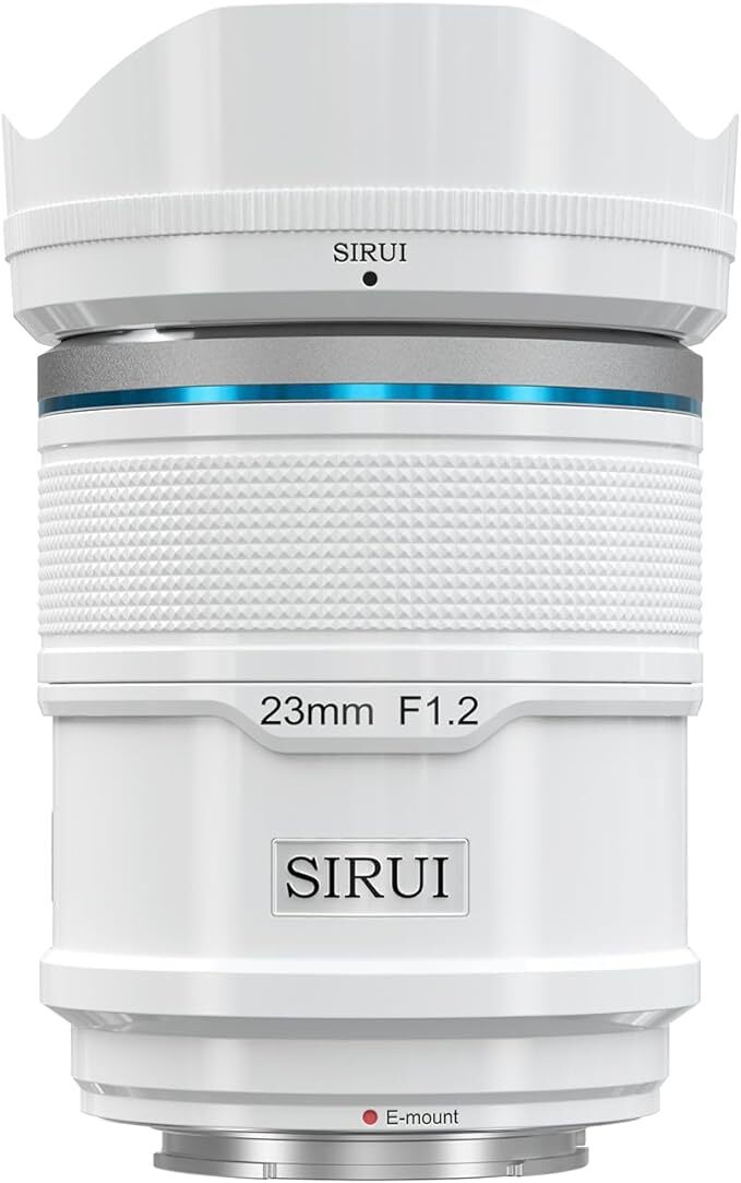 SIRUI Sniper 23mmオートフォーカスレンズ、F1.2広角APS-CカメラレンズA5 A6 A7 FX A9 ZV-E/X/Zシリーズ (E/X/Zマウント選択可) ホワイト