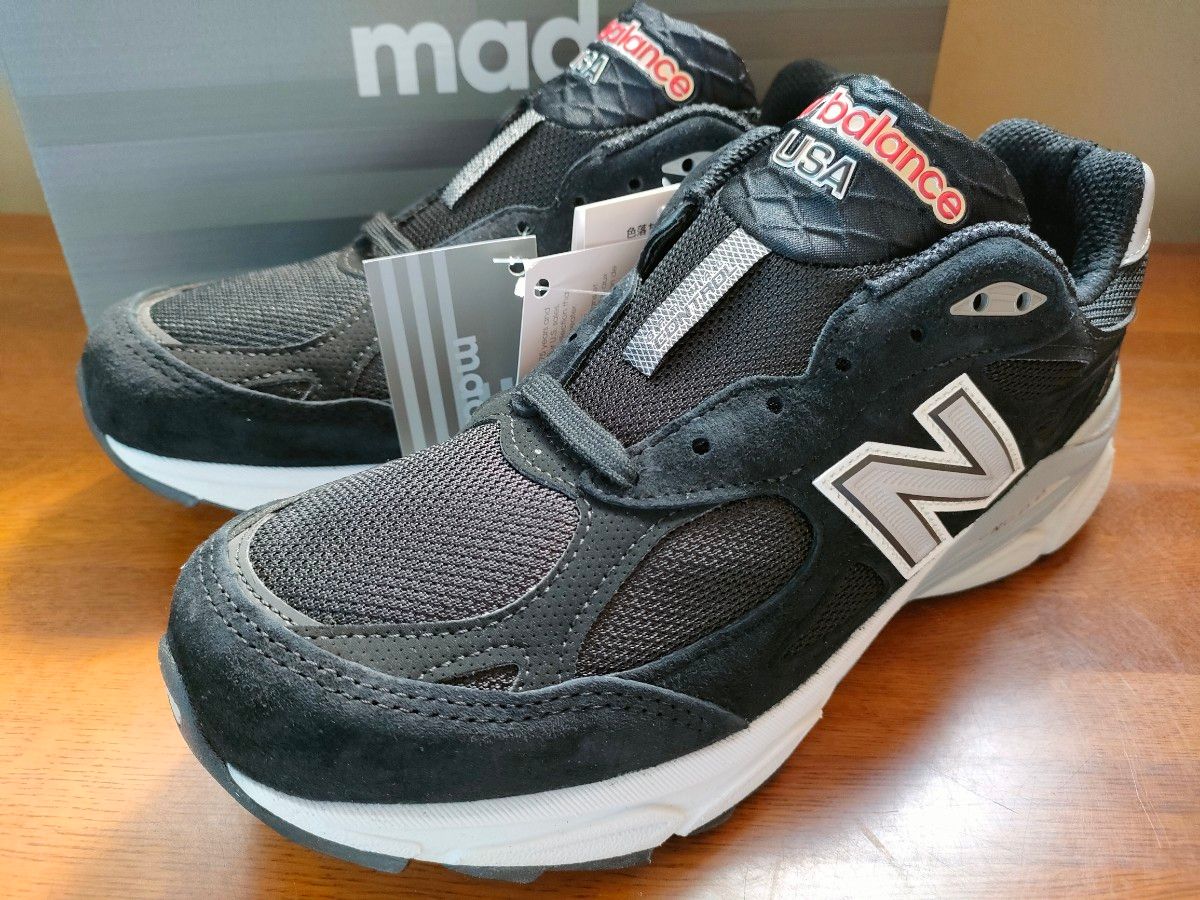 ①Made in USA【新品未使用】New Balance 990V3 "Black"25.5cm M990BS3