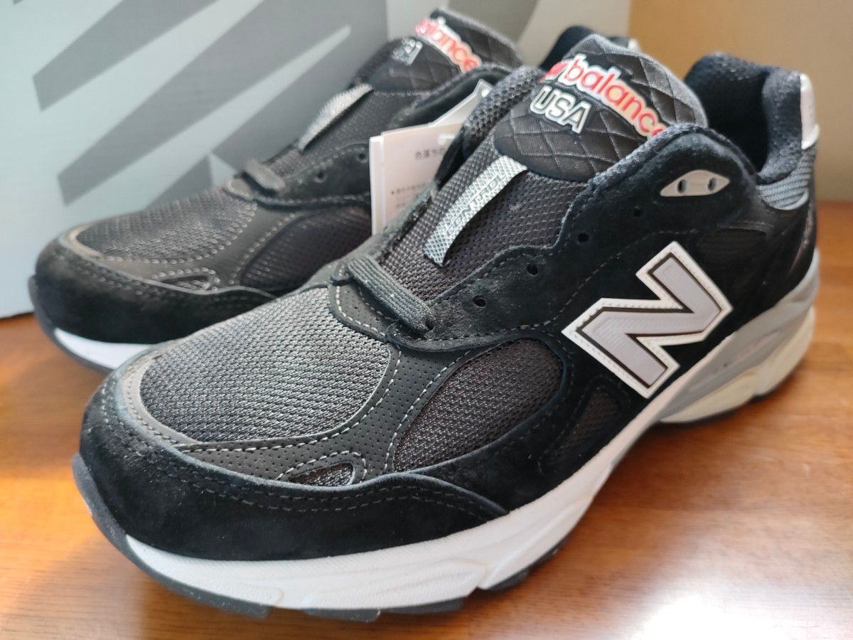 ③Made in USA【新品未使用】New Balance 990V3 "Black"26.5cm M990BS3