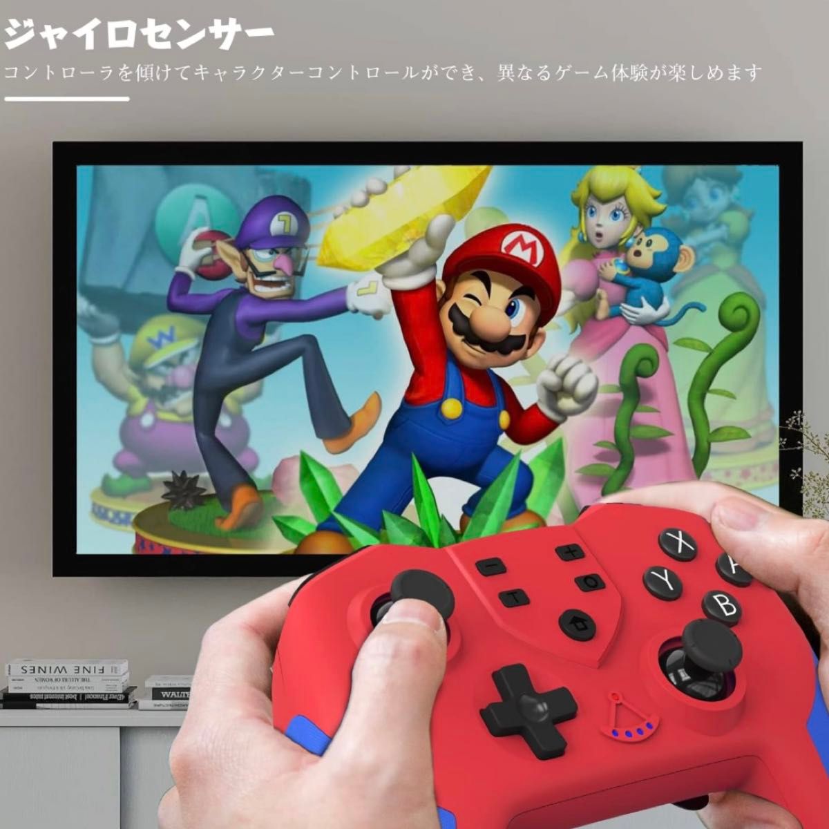 Switch コントローラー マクロ機能付き スリープ復帰 連射 ワイヤレス Nintendo ジョイコン Joy-Con 左右