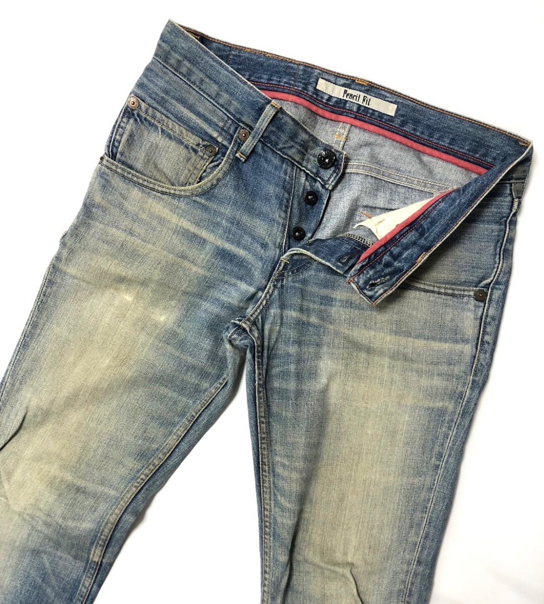 衝撃プライス！『ファン待望モデル！』【Levi's リーバイス 605 Pencil Fit】ボタンフライジーンズ/デニムパンツ【W29/L32】C28_画像4