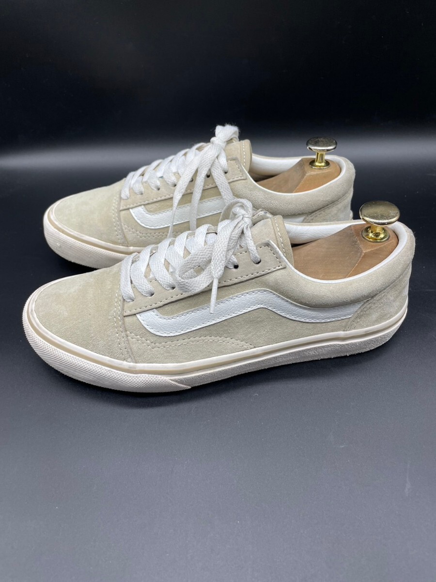 衝撃プライス！『最強スタメンの1足！』【VANS バンズ/オールドスクール】高級スニーカー！ベージュ×ホワイト/jp23.5cm！3.29_画像2