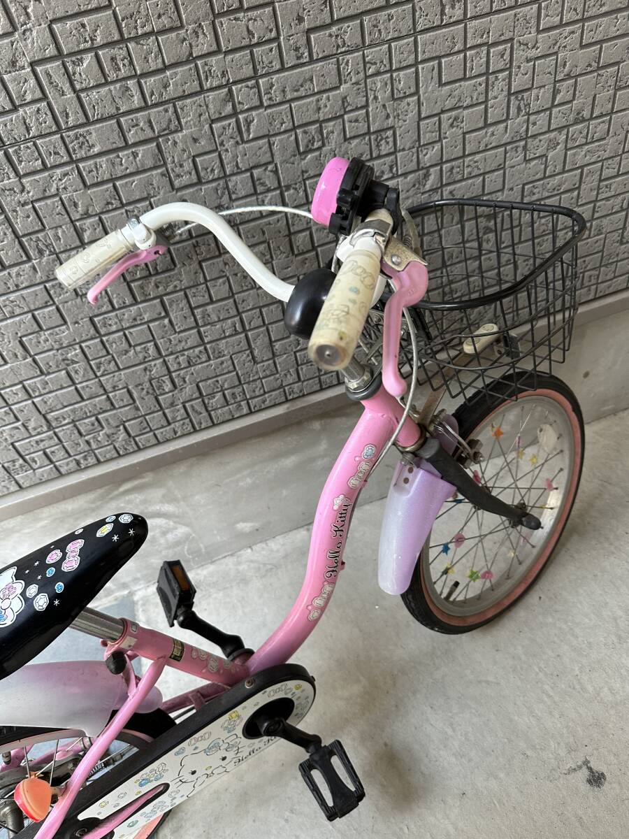  получение кроме того, успешный участник торгов урегулирование девочка велосипед Hello Kitty велосипед 18 см прекрасный товар получение кроме того, успешный участник торгов . рассылка урегулирование Sanrio 