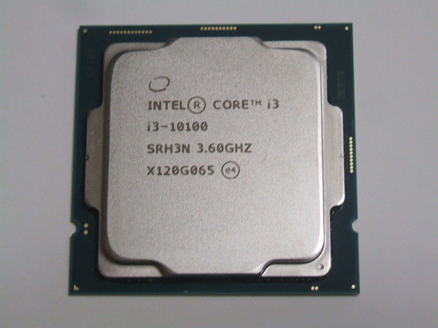 ■インテルCPU■ Core i3-10100 (3.60～4.30GHz)■ 4コア/8スレッド ■ SRH3N ■ FCLGA1200 ■インテル製検査ソフト：正常■_画像1